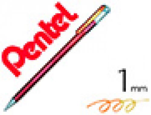 Roller pentel k110 dual metallic cor laranja e amarelo metalico , Pentel , 68214 , 0884851024657